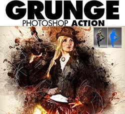 极品PS动作－恶灵来袭：Grunge Photoshop Action